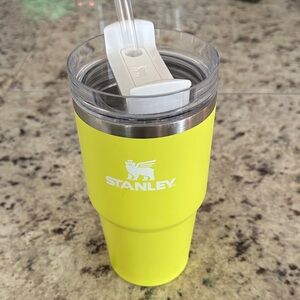 Stanley Bright Yellow Lime 20 ounce Insulated Tumbler with Straw